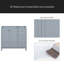 Meuble-lavabo 36 po (lavabo non inclus)-107856795