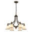 Lustre classique / traditionnel à 6 lumières avec verre givré-133043785