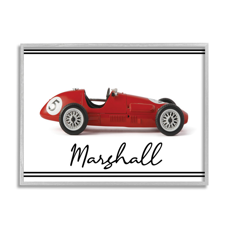«Boy's Toy Car cmw-003», art mural personnalisé, Estampe numérique Farmhouse, H 16 po x l 20 po, Oui