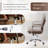 Dareece Leather Task Chair with Padded Arms-1790940186