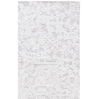 Ebony 205 Area Rug In Ivory / Silver