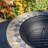 24.8"D. Round Mosaic Tile Metal Fire Pit "Medora"