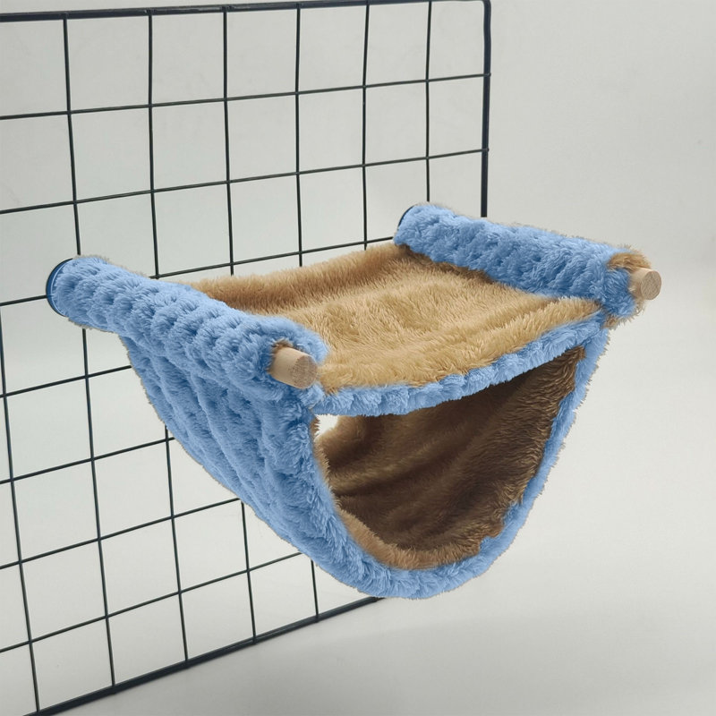 Petit hamac pour cage pour animaux de compagnie Hamacs à double couche pour hamacs suspendus avec cage pour cobayes, écureuils, hamster, rat