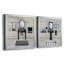 Neat and Tidy Bath - Ensemble de 2 peintures sur toile encadrées-881971995-881971973