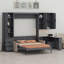 Lit escamotable avec rangement hydraulique, canapé, tablettes et tiroirs Murphy-13886866
