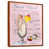 Toile avec cadre flottant brun