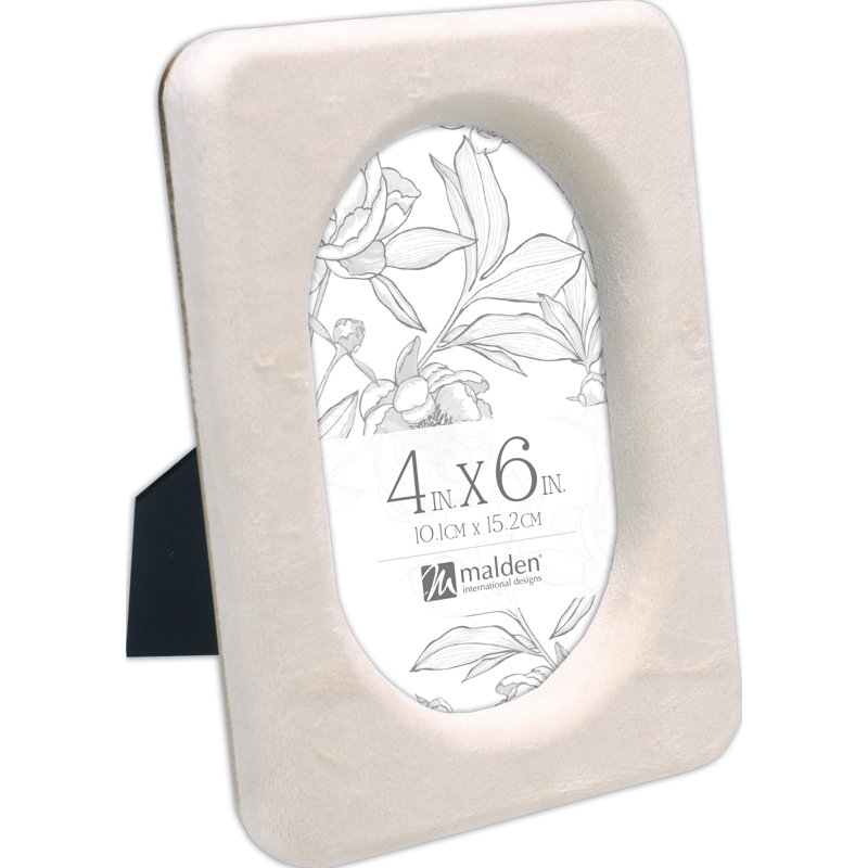 VELOURS BLANC 4X6 OVALE