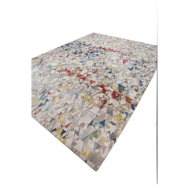 Contemporary One-of-a-Kind Rectangle 9'1" X 12' Hand Knotted Area Rug