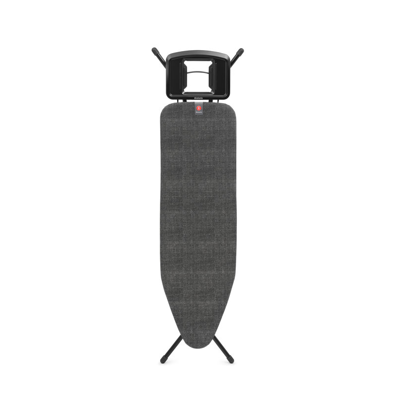Brabantia Size B Ironing Board With Solid Steam Iron Rest, Black