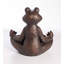 Bain d'oiseaux / mangeoire bronzé Zen Yoga Frog