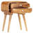 Bedside Cabinet 16.9" x 11.8" x 22.8" Solid Mango Wood