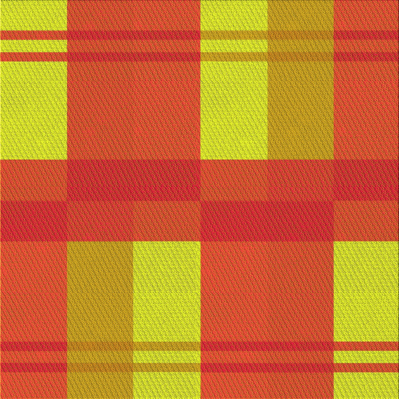 Tapis abstrait en laine jaune, Carré 7 pi