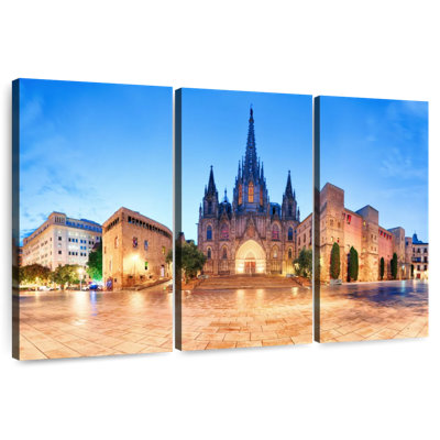 Lumières de la cathédrale de Barcelone