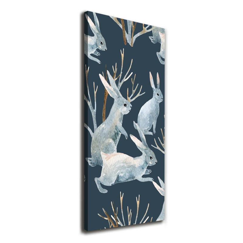 rabbits 1 Piece Wrapped Canvas Wall Art