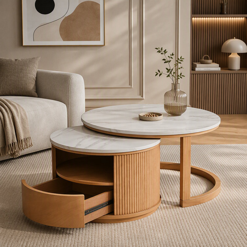 Round Nesting Coffee Table
