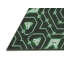 Tapis vert/noir à motifs-1073511005