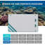 Inflatable Floating Dock Platform, Non-Slip EVA Water Mat with Pump, Bag & Ladder