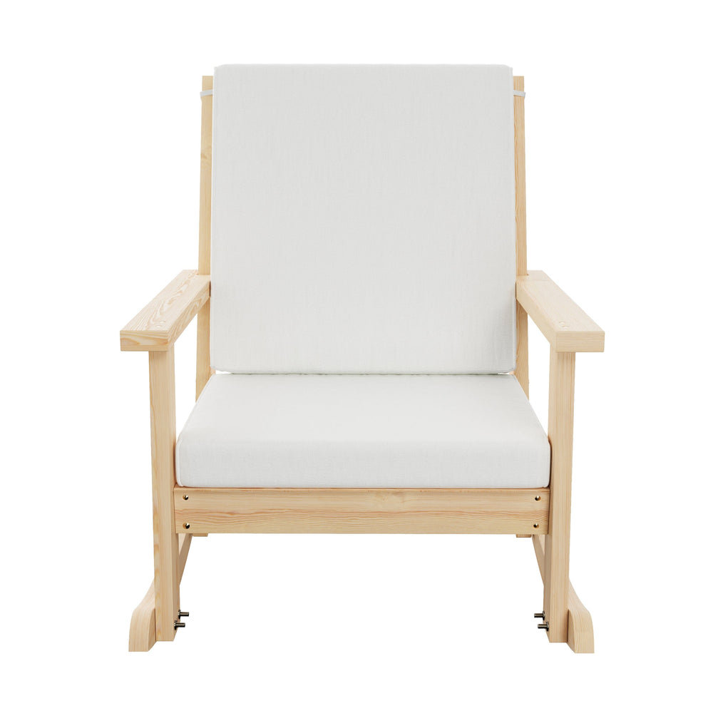 Amish Casual Amish Made Deep Seated Outdoor Rocking Chair with Cushion ...