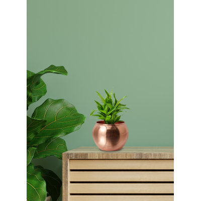 Vase de table en cuivre d’intérieur/d’extérieur 4,75 "terne rose dulvert