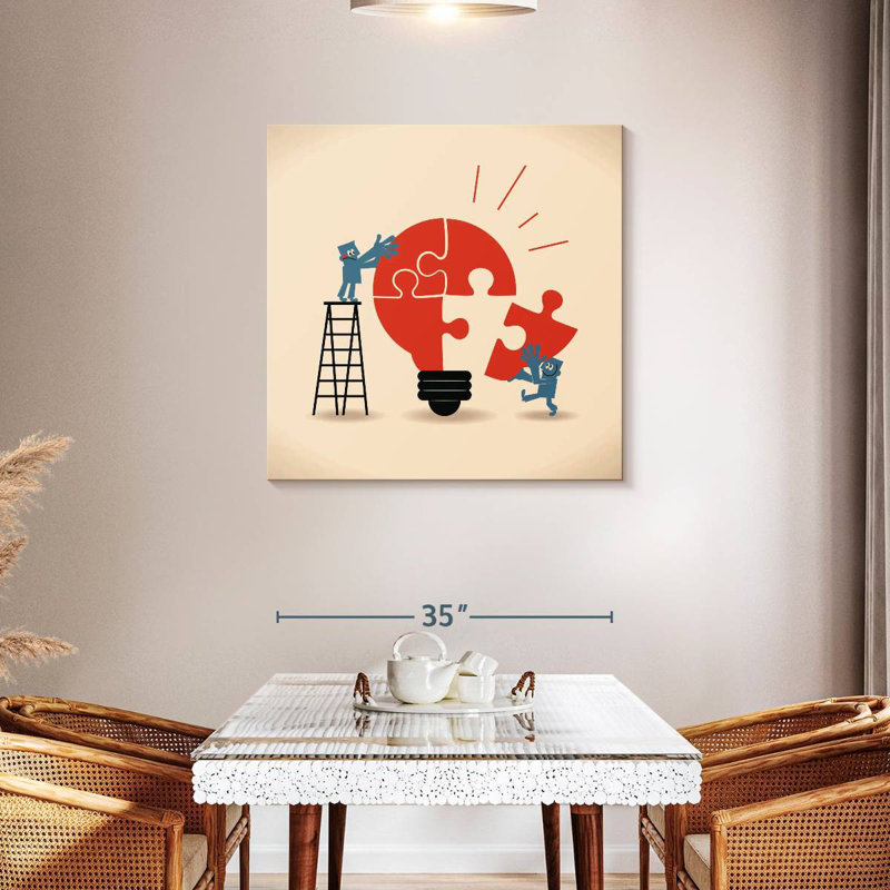 Keiri Building The Idea, 24" H x 24" W