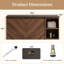 Armoire de salle de bain murale 36 po en noyer avec comptoir, sans lavabo