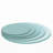 32" Inch Round Tempered Glass Table Top Clear Glass 2/5 Inch Thick Beveled Polished Edge