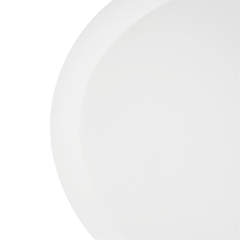Accent Metal Coffee Table, Pedestal Table For Living Room, Hand-Hammered Texture, White+Black