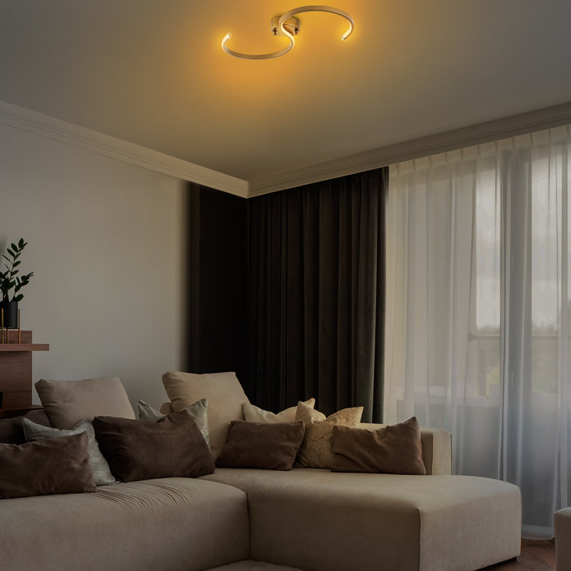 Chriselle LED Flush Mount, Gold