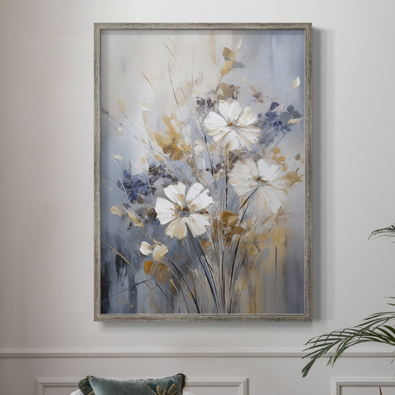 Reproduction encadrée FLORAL Series CECL III - bois massif, H 15 po x l 12 po