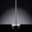 Lampe sur pied de 62 po de hauteur «Rosie» avec finition rose argenté et accents de cristal