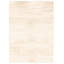 Tapis crème / blanc en cuir de vache rayé 5 pi 3 po x 7 pi 4 po Mayci