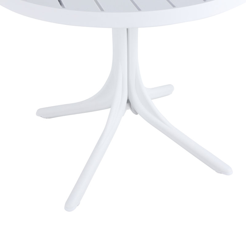 Round Plastic dining Table with sturdy legs