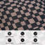 Tapis antidérapant à carreaux gris ardoise en polyester lavable à la machine-2112204678
