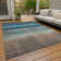 Machine Washable Indoor/Outdoor Xhevrie Blue Rug