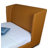 Lenyx Vegan Leather Upholstered Low Profile Platform Bed in Saddle Brown-283298068-283301097