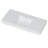 48-Inch Modern White Engineered Stone Bathroom Vanity Top with Integrated Rectangular Sink