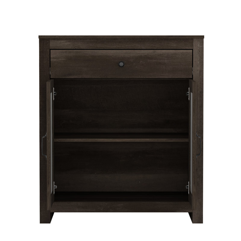 Armoire d'appoint avec tiroir Perrault, Bois brun foncé
