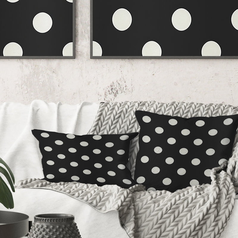 Coussin décoratif Poka Dot Glam III - Glam, H 18 po x H 18 po