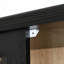 Vitrine 73,25 po H avec rangement