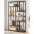78.7" Extra Tall 7-Tier Industrial Vintage Rustic Etagere Bookcase With 10 Shelves Organizer For Living Room, Bedroom-1020735224
