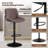 Hruby Swivel Upholstered Adjustable Height Counter Stool with Metal Frame-263556706
