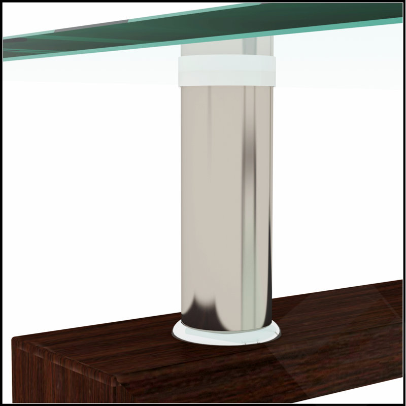 Table basse rectangulaire moderne en verre, design épuré et élégant pour le salon, idéale pour un décor contemporain et pour optimiser l'espace.