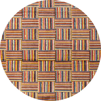 Tapis décoratif multicolore à motif abstrait
