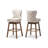 Upholstered Counter Stool with Solid Wood Frame-326954235
