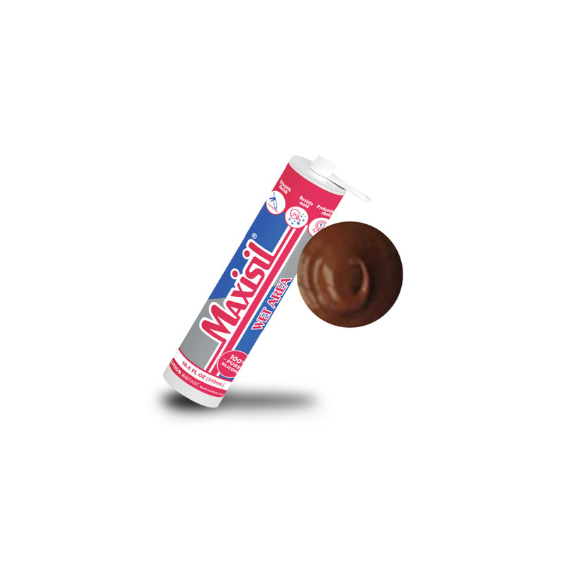 Maxisil Wet Area Silicone Sealant, Deep Terracotta
