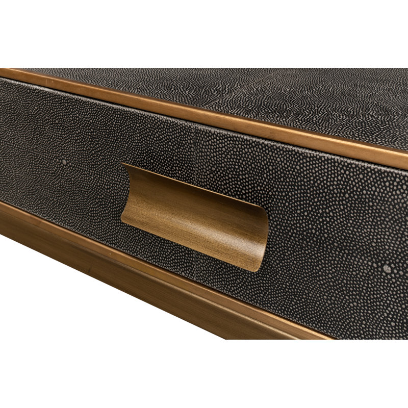 Shagreen Coffee Table, Gray