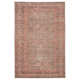 Machine Washable Zolotas Oriental Rust/Brown/Gray Area Rug
