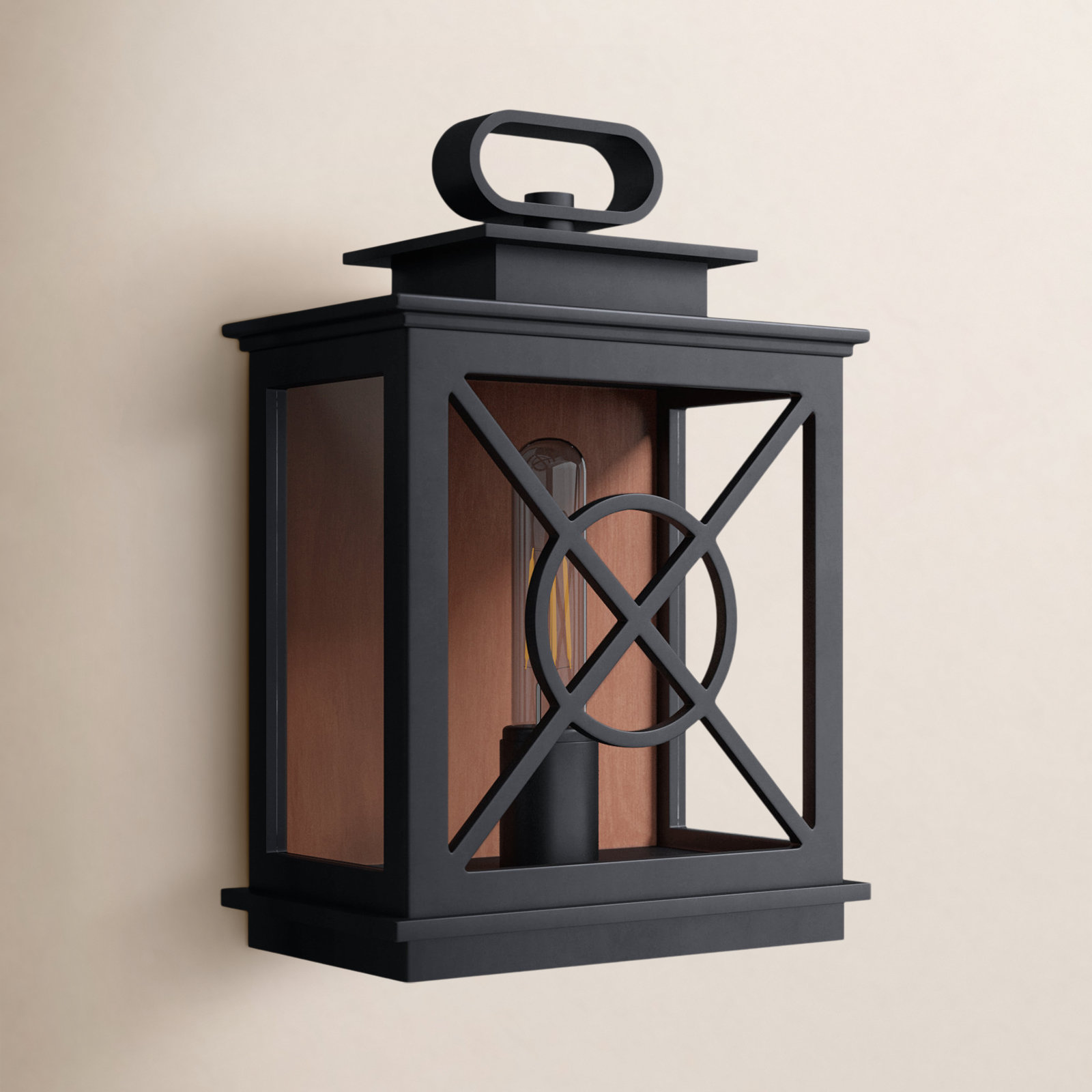 Single Light Rectangle Outdoor Wall Light