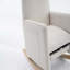 Chaise berçante en tissu avec repose-pieds réglable-193987683