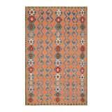 Flatweave Cotton and Wool Geometric Area Rug